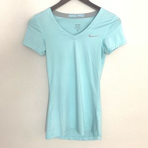 Baby Blue Nike Pro Dri-Fit Workout tee